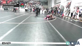 70 lbs Semifinal - Hayden Wenetshlager, Salina Wrestling Club vs Beckham Haubert, Cleveland Takedown