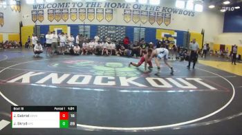 157 lbs Round 5 (8 Team) - Jeshaiah Gabriel, SOWA /HWC vs Justin Skryd, Naperville Central