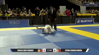 Vitoria Camargo Modena vs Kiaralee Mary Gardiner 2026 Pan Kids Jiu-Jitsu IBJJF Championship
