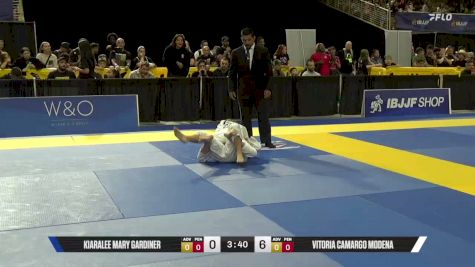 Vitoria Camargo Modena vs Kiaralee Mary Gardiner 2026 Pan Kids Jiu-Jitsu IBJJF Championship