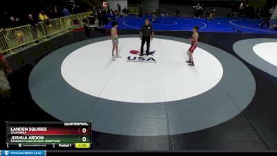 94 lbs Quarterfinal - Landen Squires, California vs Joshua Ardon, Camarillo High School Wrestling