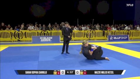 Mazzie Milles Hetzel vs Sarah Sophia Carrillo 2025 Pan IBJJF Jiu-Jitsu No-Gi Championship