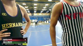 132 lbs Round 1 (8 Team) - Reilly Bruns, SOWA / HWC BLUE vs MASON DAMIS, NFWA