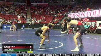 3A-138 lbs Cons. Round 5 - Isaac Bruhl, Ankeny Centennial vs Koy Davidson, Fort Dodge