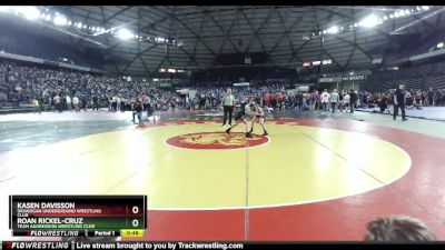 78 lbs Champ. Round 2 - Kasen Davisson, Okanogan Underground Wrestling Club vs Roan Rickel-Cruz, Team Aggression Wrestling Club