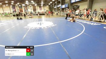 113 lbs Rr Rnd 2 - Mason Mangialino, Blue Wave vs Antonio Boni, Quest School Of Wrestling Gold