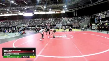 4A 126 lbs Quarterfinal - Matthew Martino, Bishop Kelly vs Brayden Cosens, Blackfoot