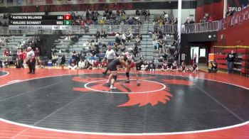 140 lbs 2nd Place Match - Khloee Schmidt, Western Dubuque vs Katelyn Billings, Linn-Mar