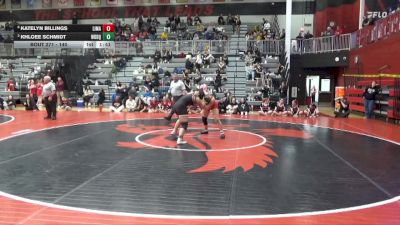 140 lbs 2nd Place Match - Khloee Schmidt, Western Dubuque vs Katelyn Billings, Linn-Mar