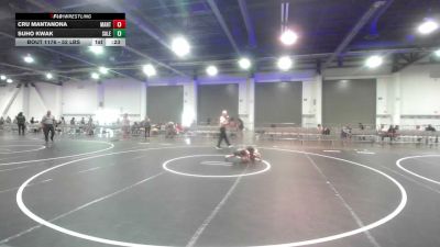 52 lbs 3rd Place - Cru Mantanona, Mantanona TC vs Suho Kwak, Salem Elite Mat Club