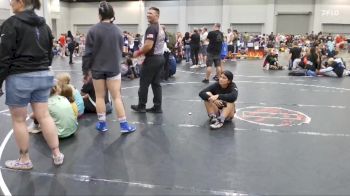 45 lbs Round 7 (10 Team) - Huntlie Wall, GA United vs Emmy Lashaway, NC Girls Wrestling Club