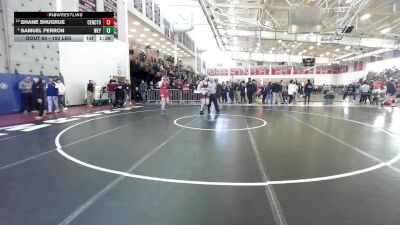 150 lbs Round Of 16 - Shane Shugrue, Central Catholic vs Samuel Ferron, Weymouth