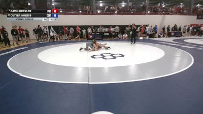 70 kg Cons. Semis - Gavin Drexler, Bison Wrestling Club vs Cutter Sheets, Cowboy RTC