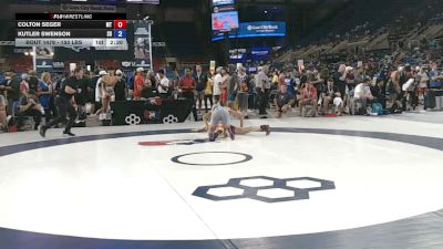 150 lbs Cons. Sub-rd Of 64 - Colton Seger, Montana vs Kutler Swenson, South Dakota