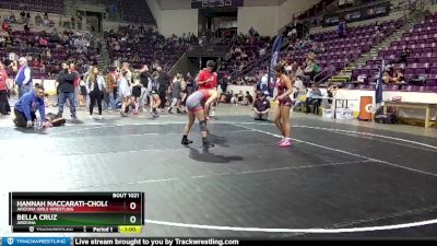 115 lbs Semifinal - Hannah Naccarati-Cholo, Arizona Girls Wrestling vs Bella Cruz, Arizona