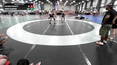 138 lbs Rr Rnd 3 - Kayden Fogarty, MF Army vs Drew Scherer, Blue Wave