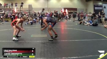 120 lbs Round 2 (6 Team) - Cruz Balcirak, Mi Pitbulls vs Carter DiBenedetto, Untouchables Black