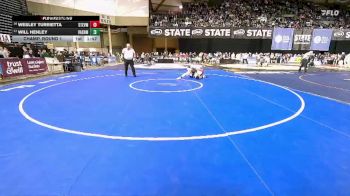 Boys 1A 144 lbs Champ. Round 1 - Will Henley, Vashon Island vs Wesley Turrietta, Stevenson