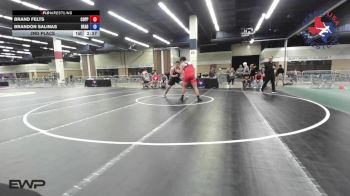 215 lbs 2nd Place - Brand Felts, Coppell High School Wrestling vs Brandon Salinas, Dead Shot Wrestling Club