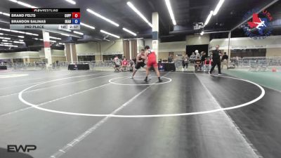 215 lbs 2nd Place - Brand Felts, Coppell High School Wrestling vs Brandon Salinas, Dead Shot Wrestling Club