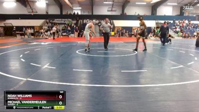 141 lbs Finals (2 Team) - Noah Williams, Randolph vs Michael VanderMeulen, Sussex