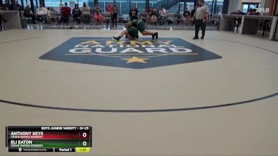 JV-25 lbs Round 1 - Eli Eaton, Cedar Rapids Kennedy vs Anthony Keys, Cedar Rapids Kennedy