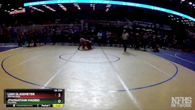3A 220 lbs Champ. Round 1 - Liam Glassmeyer, Winter Park vs Jthonathan Madrid, Colonial