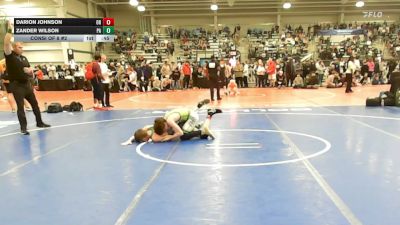120 lbs Consi Of 8 #2 - Darion Johnson, OR vs Zander Wilson, PA