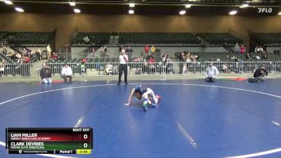 49 lbs Semifinal - Liam Miller, Sebolt Wrestling Academy vs Clark DeVries, Moyer Elite Wrestling