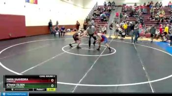 138 lbs Cons. Round 2 - Maya Saavedra, Evanston vs Ethan Olsen, Greybull/Riverside