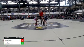 92-96 lbs Semifinal - Aiden Evans, Vandalia Jr WC vs Jack Benesh, Alber Athletics