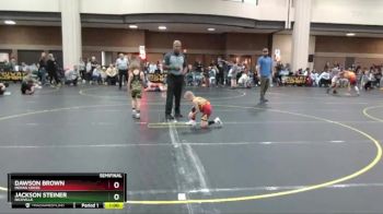 55 lbs Semifinal - Dawson Brown, Indian Creek vs Jackson Steiner, Niceville