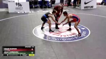 65 lbs Cons. Round 3 - Cesar Guzman, California vs Adam Harbaugh, Maria Carrillo High School Wrestling