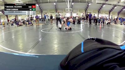 141 lbs Champ. Round 2 - Michael Valerino, Case Western vs Josh Carman, Mount Union