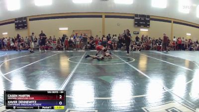 84 lbs Cons. Semi - Casen Martin, Western Wrestling Club vs Xaver Dennewitz, Contenders Wrestling Academy