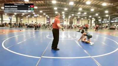 132 lbs Consi Of 16 #1 - Isaiah Jackson, PA vs John Carrozza, CT