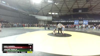 71 lbs Champ. Round 2 - Jack Cadwell, Thunder Mountain Wrestling Club vs Vincent Padilla, Damaged Ear Wrestling Club