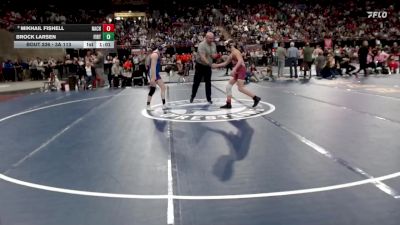 3A 113 lbs Cons. Round 3 - Brock Larsen, Firth vs Mikhail Fishell, Nampa Christian