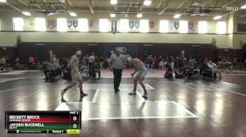 144 lbs Round 1 - Jayden Bucknell, NH/TV vs Beckett Brock, Dubuque Senior