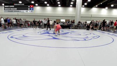 157 lbs Champ. Round 3 - Enzo Lopez, LA vs Brock Weaver, GA