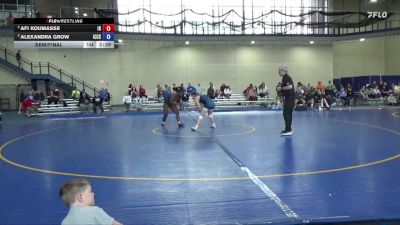 160 lbs Semifinal - Afi Koumasse, Indian Hills vs Alexandra Grow, Iowa Central Community College