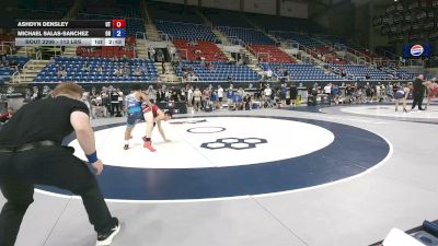 113 lbs Cons. Sub-rd Of 32 - Ashdyn Densley, Utah vs Michael Salas-Sanchez, Oregon