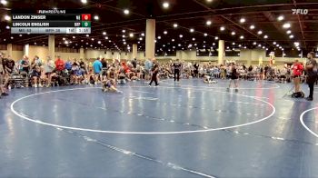 90 lbs Round 3 (6 Team) - Landon Zinser, Moyer Elite vs Lincoln English, MF Purge