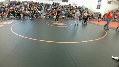 110 lbs Quarterfinal - Kye Carter, Powell Middle School vs Tanner Myers, Thermopolis Middle School