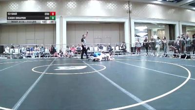 113 lbs Consi Of 32 #2 - Cj Saiz, Stout Wr Ac vs Cash Draper, Great Oak HS