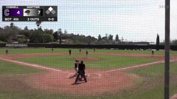 Replay: Cornell vs Whittier | Mar 10 @ 12 PM