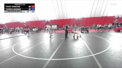 138 lbs 5th Place Match - Wyatt Sandoval, Askren Wrestling Academy vs Patrick Skrundz, B.A.M. Training Center