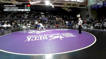 103 lbs 1st Place Match - Dylan Coulson, Coeur D Alene vs Renzy LeProwse, Butte