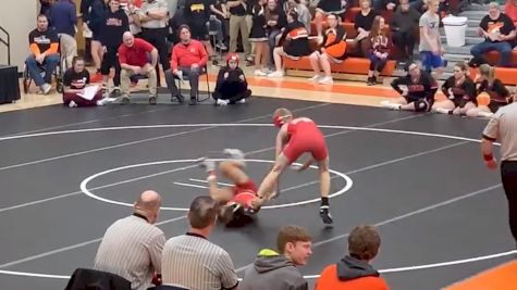 Wrestler Uses Imanari Roll To Score Takedown