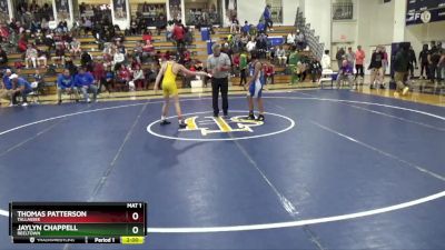 108 lbs Quarterfinal - Thomas Patterson, Tallassee vs Jaylyn Chappell, Reeltown